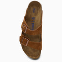 Birkenstock Mink Super Birki Slippers In Suede - Balardi