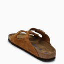 Birkenstock Mink Super Birki Slippers In Suede - Balardi