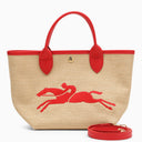 Longchamp Red/Beige S Le Panier Bag - Balardi