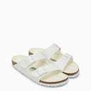 Birkenstock White Arizona Birko Flor Slide
