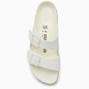 Birkenstock White Arizona Birko Flor Slide