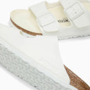 Birkenstock White Arizona Birko Flor Slide