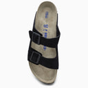 Birkenstock Slide Arizona Dark Blue Leather - Balardi