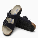 Birkenstock Slide Arizona Dark Blue Leather - Balardi