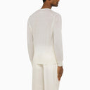Zegna White Wool Long Sleeved Jumper