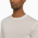 Zegna White Wool Long Sleeved Jumper