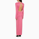 Rotate Birger Christensen Pink Dress With Maxi Shoulders
