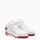 Christian Louboutin White/Red Astroloubi Mid Sneakers