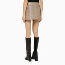 Courrèges Brown/Black Plaid Mini Skirt