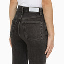 Re/Done 90's Ultra High Rise Skinny Jeans In Grey Cotton - Balardi