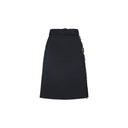 Burberry Pleated Panel Wool Blend Belted Kilt Skirt