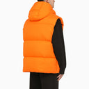 Moncler X Roc Nation By Jay Z Apus Orange Waistcoat In Matt Nylon