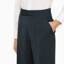 Pantaloni regolari in lana petrolio di Vivienne Westwood