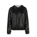 Saint Laurent Leather Hoodded Top