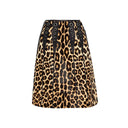 Bottega Veneta Leopard Print Calf Hair Skirt