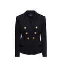 Blazer doppiopetto in denim di Balmain