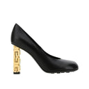 Givenchy Logo Heel Leather Pumps