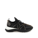 Jimmy Choo Leather And Fabric Sneakers