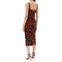 Dolce & Gabbana Cherry Print Jersey Midi Dress