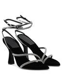 3 Juin Giglio Velvet Heeled Sandals - Balardi