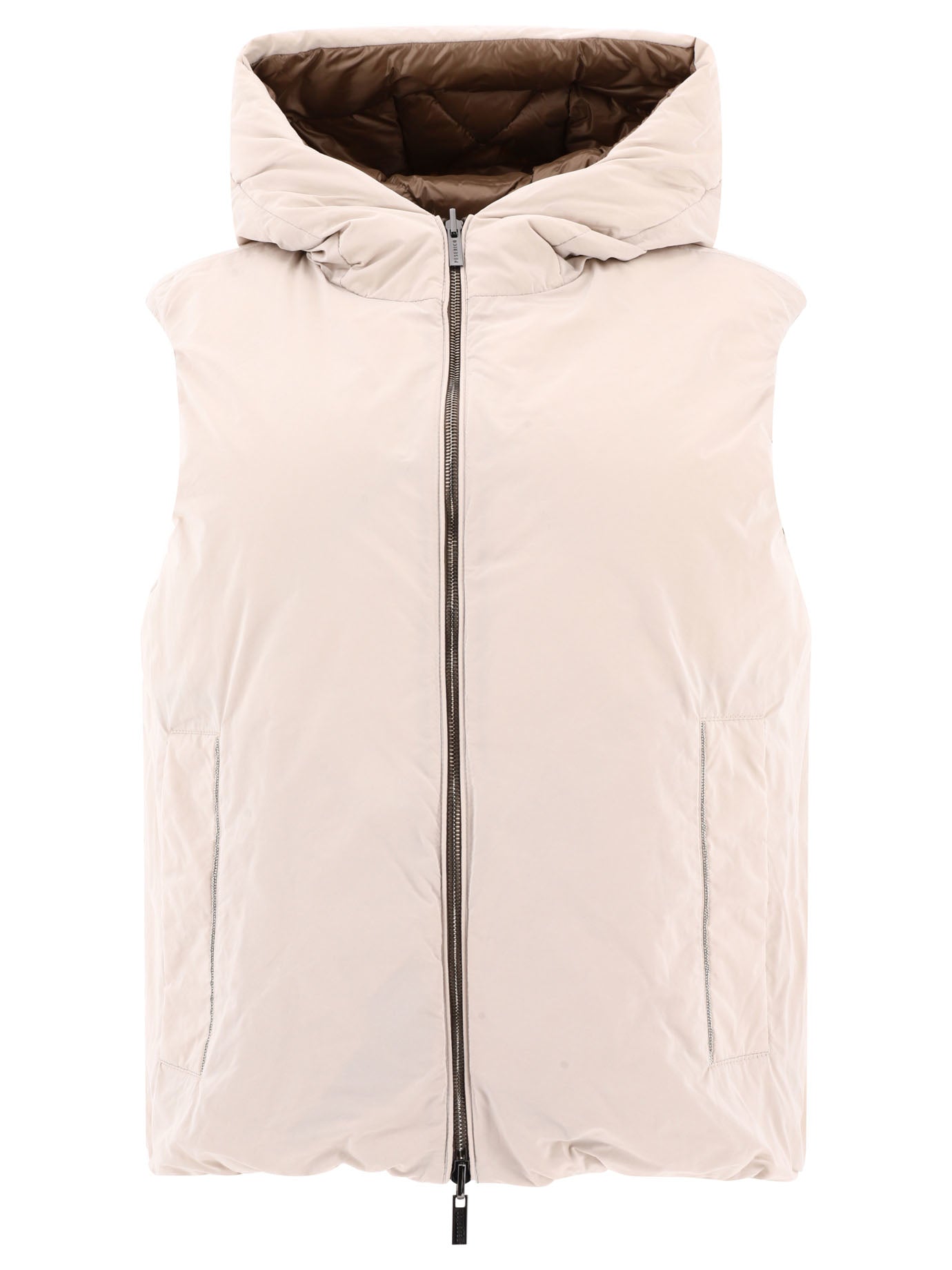 Peserico Reversible Vest Jacket With Monili | Balardi