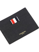Thom Browne Card Holder With Rwb Detail