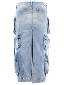 Attico Cargo Midi裙子