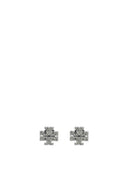 Tory Burch Crystal Logo Earrings