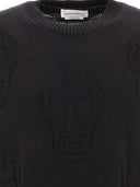 Alexander Mc Queen Textured Skull Sweater