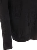 Alexander Mc Queen Textured Skull Sweater