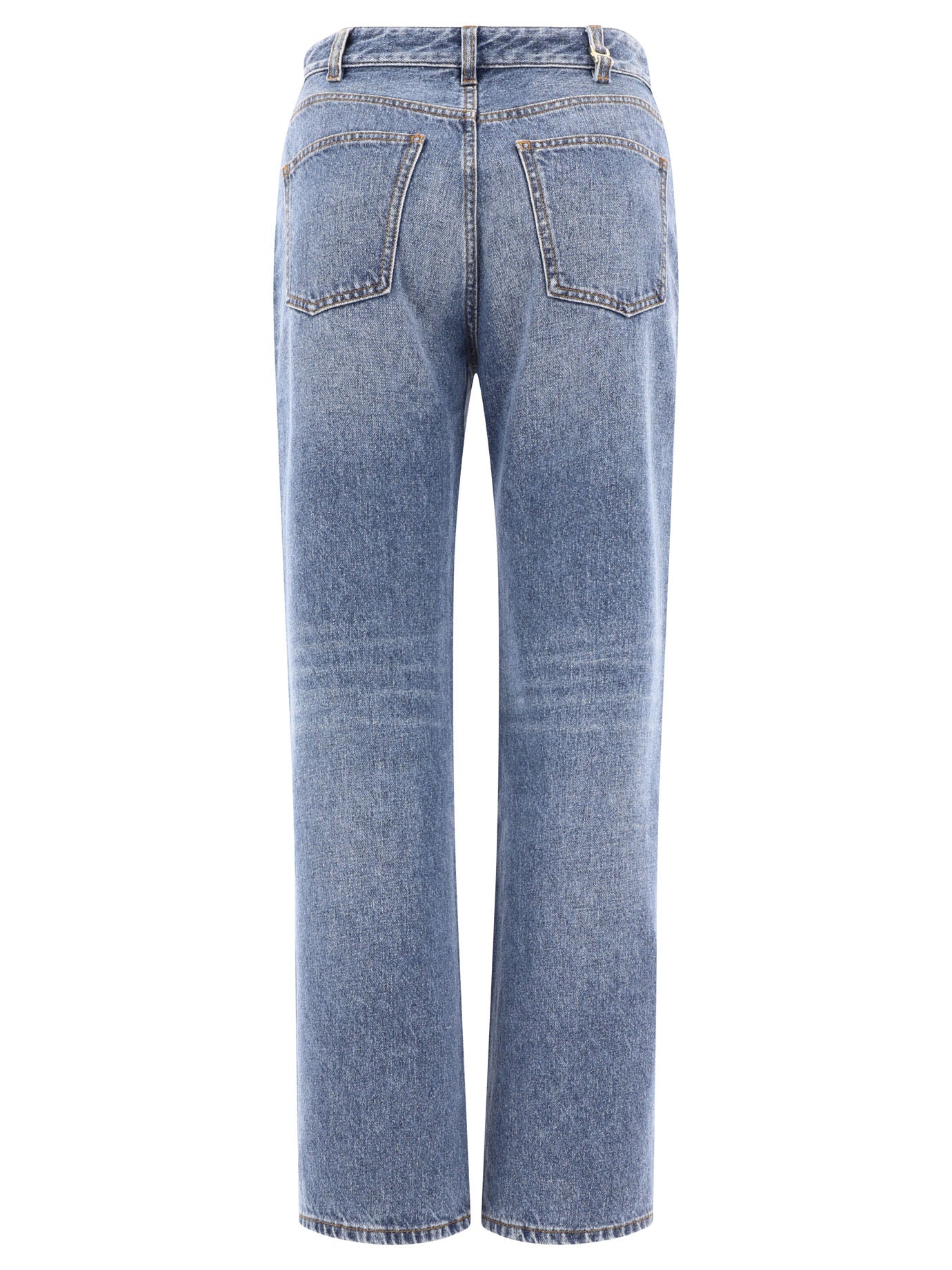 Chloe Ladies Patchwork Flared High-Waisted Jeans, Brand Size 42 (US Size 10)  CHC22UDP011504ZA - Apparel - Jomashop