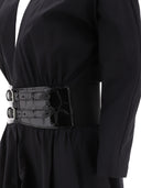 Alaïa Poplin Cross Belt Dress