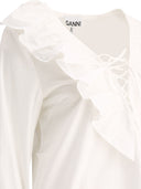 Ganni Ruffled Blouse