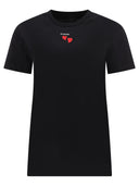 Pinko T Shirt With Embroidered Hearts