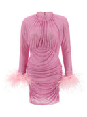 Self Portrait Rhinestone Feather Dress