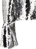 Self Portrait Sequinned Flared Top