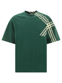 Burberry Check Sleeve Cotton T Shirt