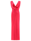 Pinko Long Hammered Satin Dress