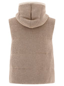 Brunello Cucinelli Dazzling English Rib Knit Down Vest