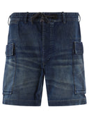 Rrl By Ralph Lauren "Milnor" Denim Cargo Shorts