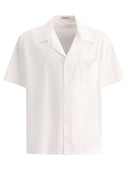 Valentino Bowling Shirt With Rubberised V Detail