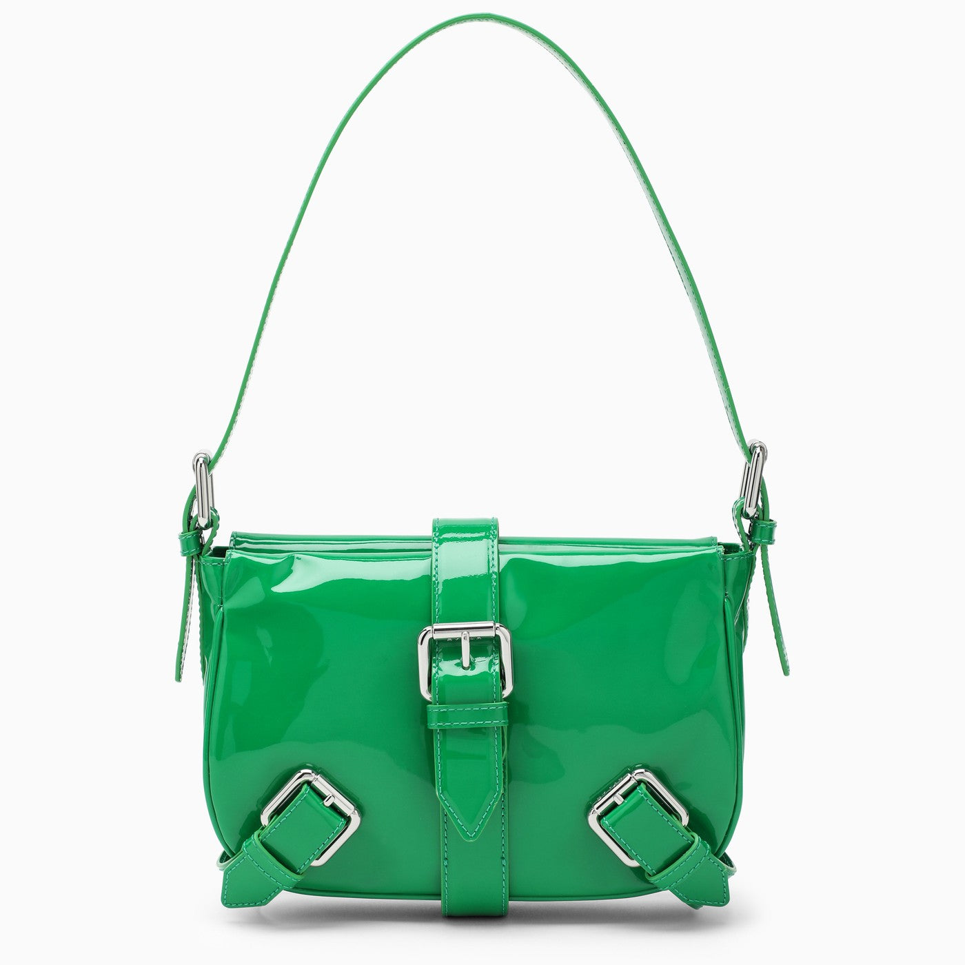 BY FAR Rachel Shoulder Bag in Green