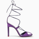 The Attico Purple Satin Adele Sandal