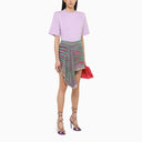 The Attico Purple Satin Adele Sandal