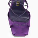 The Attico Purple Satin Adele Sandal