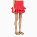 Charo Ruiz Fuchsia Noa Skirt With Flounces - Balardi