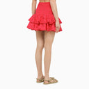Charo Ruiz Fuchsia Noa Skirt With Flounces - Balardi