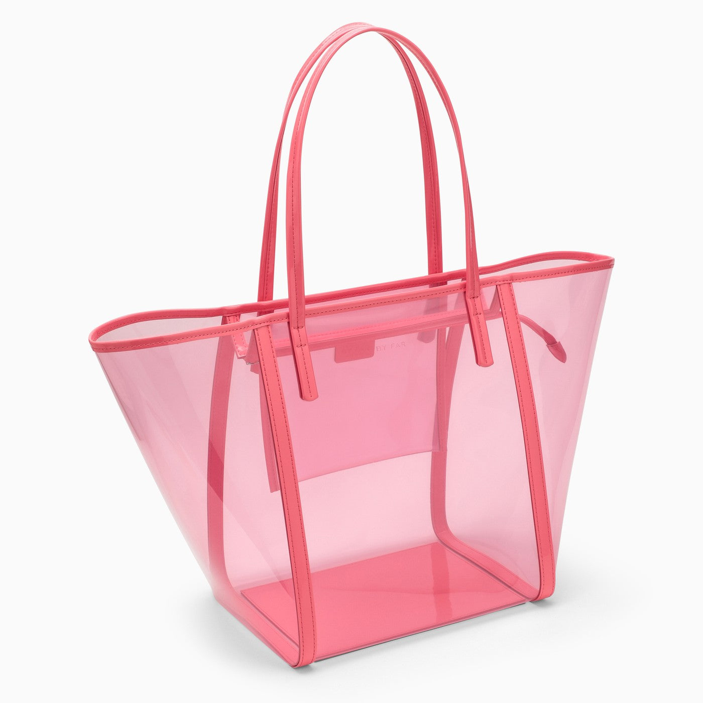 BY FAR - Club Translucent Tote Bag in Pink By Far