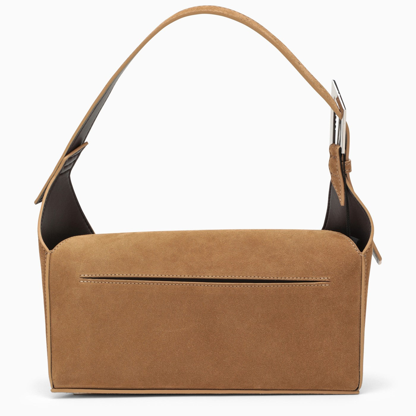 Der Attico 7 7 Light Chocolate Suede Bag Balardi