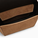 The Attico 7/7 Light Chocolate Suede Bag